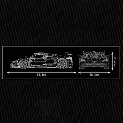Collector'S Huayra Carbon Fiber Edition ModelCars Building Block Toys | 4802PCS - Image 8