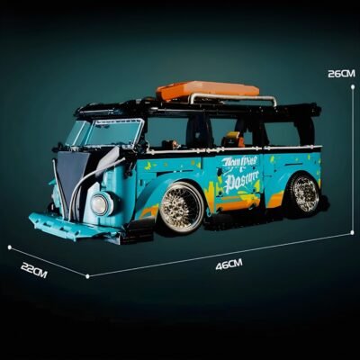 Stanced Classic Campervan Model Building Block Toys | 2549PCS - Image 5