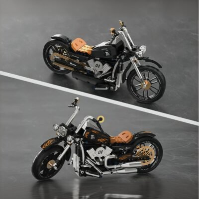 Retro Bike ModelCars Building Block Toys | 444PCS - Image 4