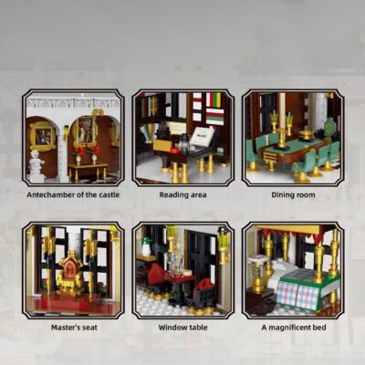 Ultimate Grand Palace Building Blocks | 11970PCS Mega Architecture Model Kit Luxury Collector Display - Image 4