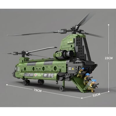 Transport Helicopter Model Building Block Toys | 1622PCS - Image 5