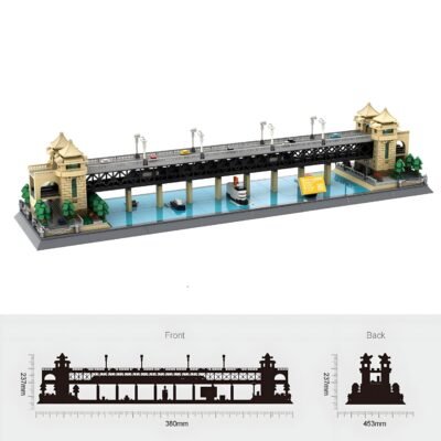 【Iconic Wuhan Yangtze River Bridge Building Blocks | 1454PCS Architecture Model Kit】Ultimate Display Piece - Image 3