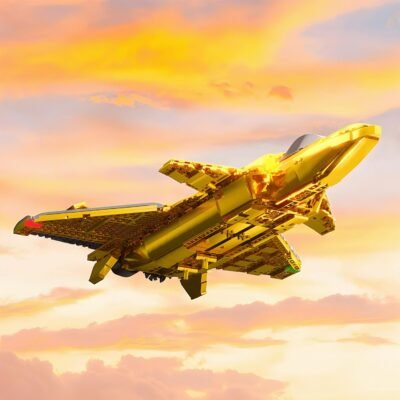 Collector'S Golden Edition J-20 Model Building Block Toys | 1199PCS - Image 4