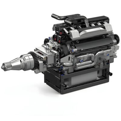 Motorised British Luxury V12 Engine ModelCars Building Block Toys | 734PCS - Image 2