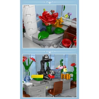 Charming Green House Building Blocks | 1290PCS Vibrant Botanical Garden Model Kit - Image 3