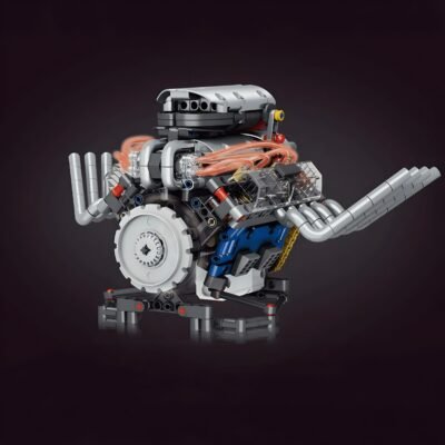Motorised Hot Rod V8 Engine ModelCars Building Block Toys | 662PCS - Image 4