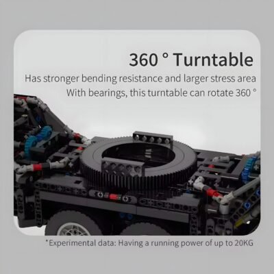 Red Edition Remote Controlled Crane Model Building Block Toys | 9178PCS - Image 4