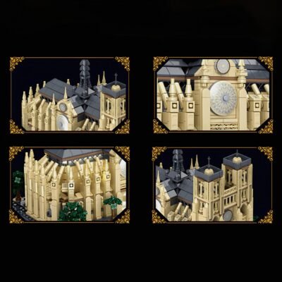 Majestic Notre Dame Cathedral Building Blocks | 1758PCS Iconic Gothic Architecture Model Kit - Image 3