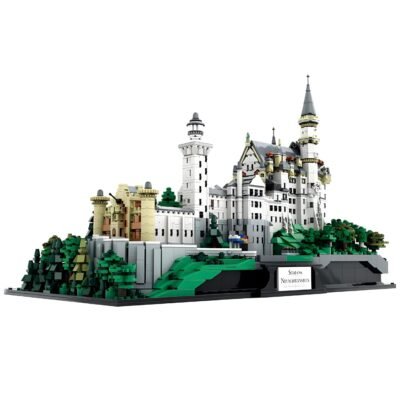 7438PCS Majestic Neuschwanstein Castle Building Block Toy Set - Ultra-Detailed Folding Architecture Model