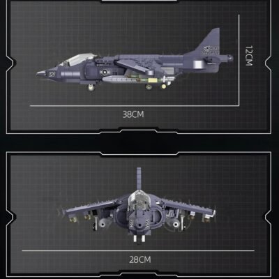 Av-8 Sea Harrier Aircraft Model Building Block Toys | 805PCS - Image 5
