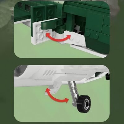 C47 Transport Aircraft Model Building Block Toys | 866PCS - Image 3