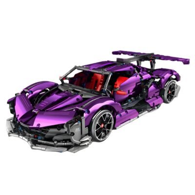 A776700B-D00E-4838-9B16-5340D557DADD2 Chrome Edition Drifting Hypercar ModelCars Building Block Toys | 2444PCS - Image 1