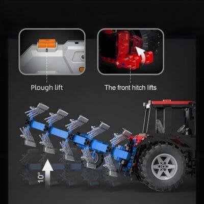 Remote Controlled Plowing Tractor Model Building Block Toys | 1676PCS - Image 7
