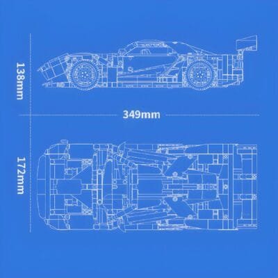 Remote Controlled Race Spec Gt Hypercar ModelCars Building Block Toys | 1258PCS - Image 8