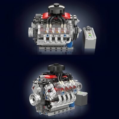 Motorised Chevy V8 Engine ModelCars Building Block Toys | 488PCS - Image 2