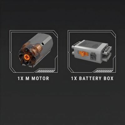 Motorised British Luxury V12 Engine ModelCars Building Block Toys | 734PCS - Image 5