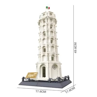 Iconic Leaning Tower Of Pisa Building Blocks | 1390PCS Stunning Architectural Landmark Model Kit - Image 2