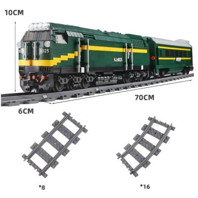Remote Controlled Diesel Locomotive Model Building Block Toys | 2086PCS - Image 7