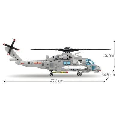Z-20 Attack Helicopter Model Building Block Toys | 934PCS - Image 4
