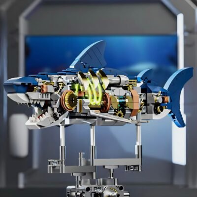 Mechanical Shark Model Building Block Toys | 692PCS - Image 5