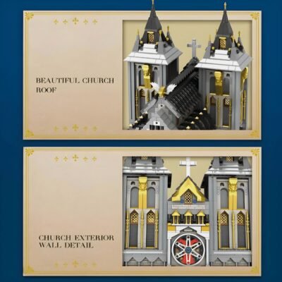Majestic European Century Church Building Blocks | 3469PCS Gothic Architectural Model Kit - Image 3