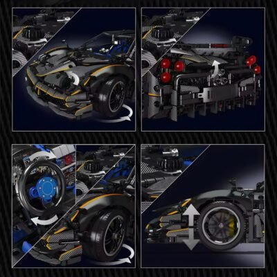 Collector'S Huayra Carbon Fiber Edition ModelCars Building Block Toys | 4802PCS - Image 5