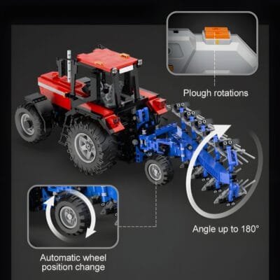 Remote Controlled Plowing Tractor Model Building Block Toys | 1676PCS - Image 5
