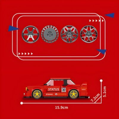 Rally Spec E30 ModelCars Building Block Toys | 304PCS - Image 4