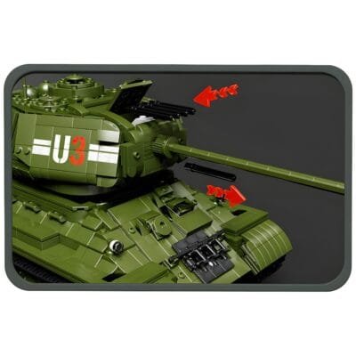 Remote Controlled T34 Tank Model Building Block Toys | 2052PCS - Image 4