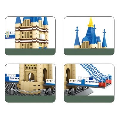 Iconic Tower Bridge Building Blocks | 970PCS Detailed Architecture Model Kit - Image 2