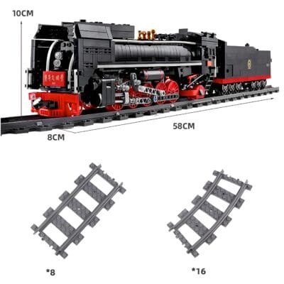 Remote Controlled Steam Train Model Building Block Toys | 1552PCS - Image 7