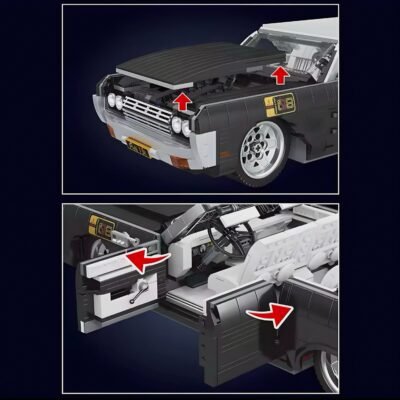 1964 American Drop Top ModelCars Building Block Toys | 1904PCS - Image 4