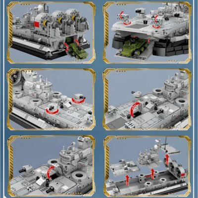 Military Hovercraft Model Building Block Toys | 1442PCS - Image 2