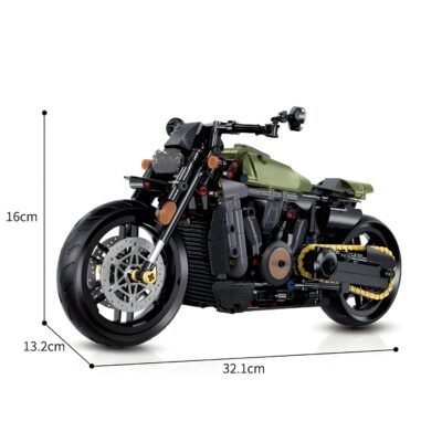 Classic American Bike Model Building Block Toys | 634PCS - Image 6