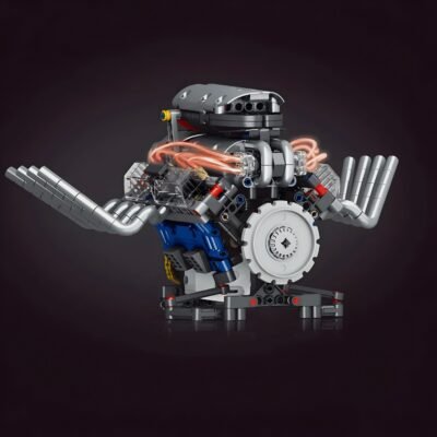 Motorised Hot Rod V8 Engine ModelCars Building Block Toys | 662PCS - Image 3