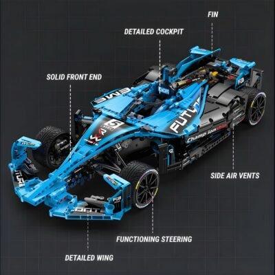 Gen 2 Electric Single Seater Race Car ModelCars Building Block Toys | 1666PCS - Image 9
