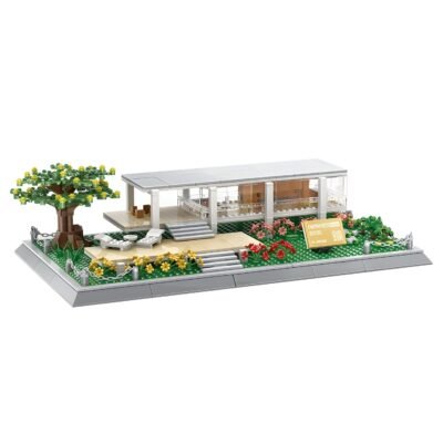 664PCS Elegant Farnsworth House Building Block Toy Set - Modern Architectural Display Model Kit 664PCS Elegant Farnsworth House Building Block Toy Set - Modern Architectural Display Model Kit