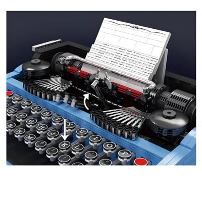 Incredible Retro Typewriter Building Blocks | 2138PCS Fully Functional Vintage Mechanical Kit - Image 4