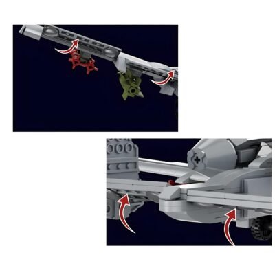 A-10 Ground Attack Aircraft Model Building Block Toys | 1049PCS - Image 3