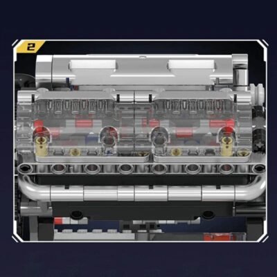 Motorised V8 Engine ModelCars Building Block Toys | 534PCS - Image 2