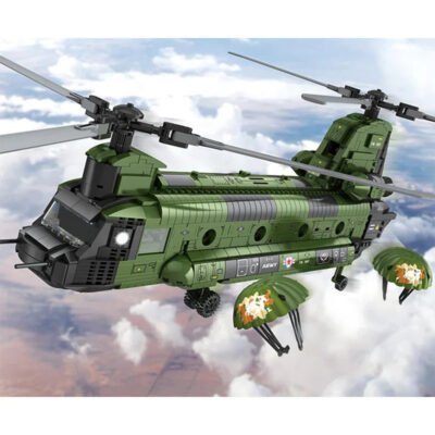 Transport Helicopter Model Building Block Toys | 1622PCS - Image 3