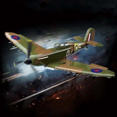 British Spitfire Model Building Block Toys | 682PCS - Image 2