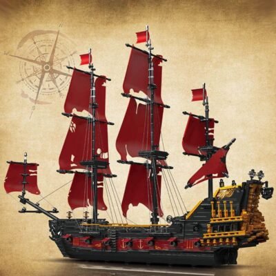 18Th Century Pirate Ship Model Building Block Toys | 3138PCS - Image 3