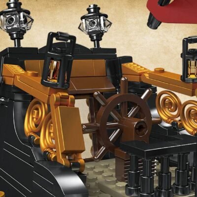 18Th Century Pirate Ship Model Building Block Toys | 3138PCS - Image 7