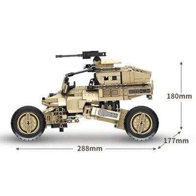 Remote Controlled Combat Buggy Model Building Block Toys | 1182PCS - Image 7