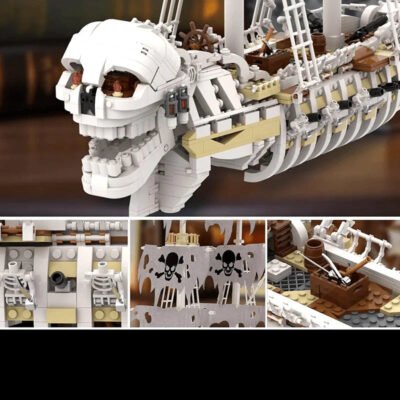 Skeleton Ship Model Building Block Toys | 1591PCS - Image 4