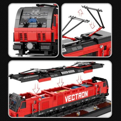 Vectron Electric Locomotive Model Building Block Toys | 1888PCS - Image 4