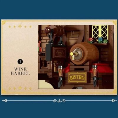 Enchanting Medieval Bistro & Tavern Building Blocks | 2831PCS Modular Historic Model Kit - Image 3