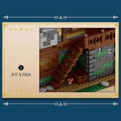 Enchanting Medieval Bistro & Tavern Building Blocks | 2831PCS Modular Historic Model Kit - Image 4