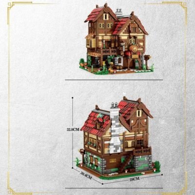 Enchanting Medieval Bistro & Tavern Building Blocks | 2831PCS Modular Historic Model Kit - Image 13